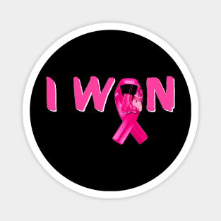 I Won Breast Cancer Survivor Breast Cancer Awareness Magnet